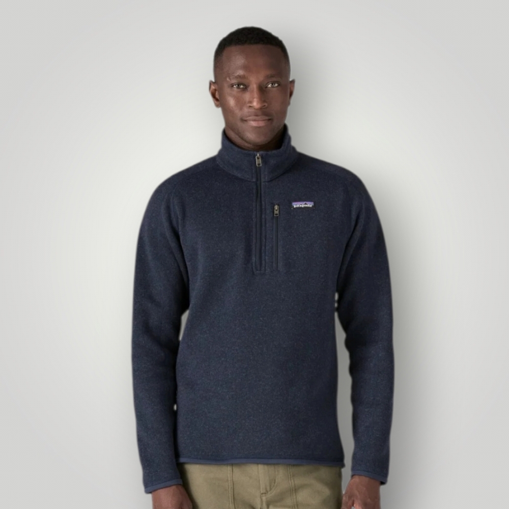 Patagonia Better Sweater 1/4 Zip Fleece Pullover Medium Navy Neo Navy Recycled